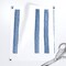 Coastal Stripe Vertical Stripes French Blue White Watercolor Nautical Beach Summer Spring Classic Traditional Custom Pre-pasted Wallpaper by Spoonflower Pre-Pasted Wallpaper 2FT Wide